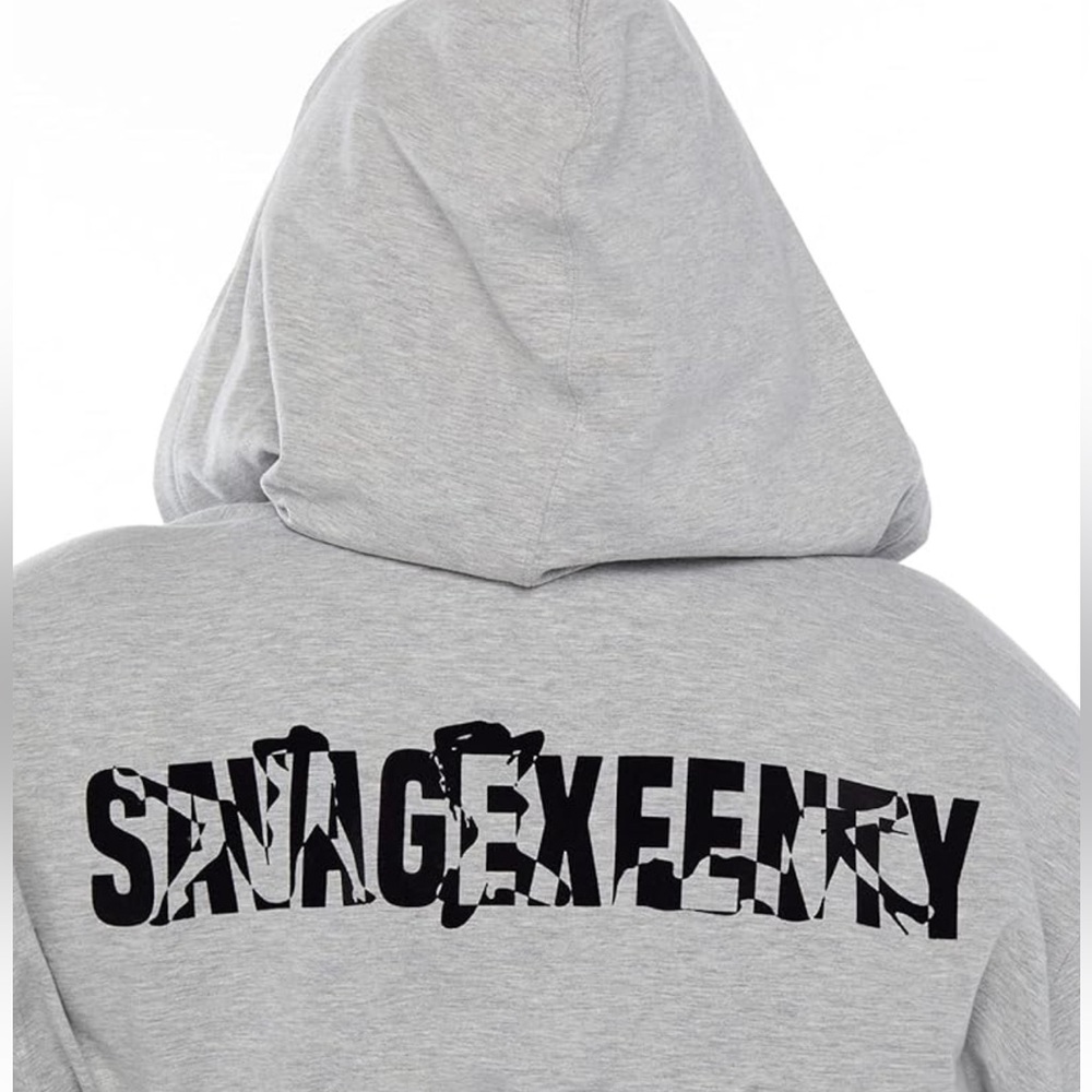 Savage X Fenty Women’s Grey Robe OS NWT